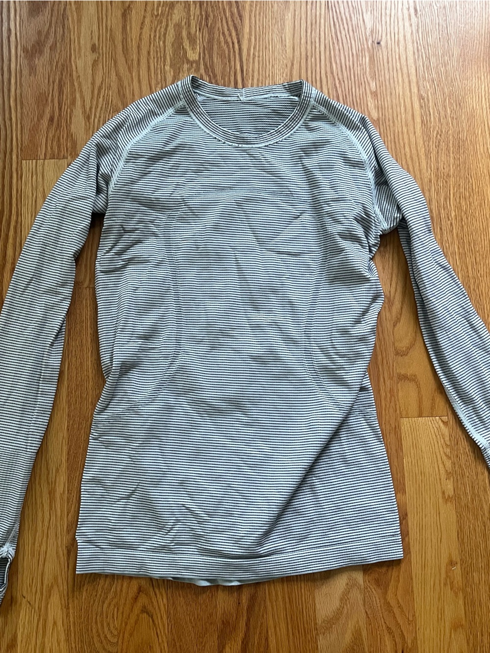 Vintage Lululemon longsleeve striped running shirt